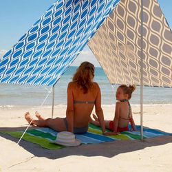 Hollie & Harrie Sombrilla Beach Shade Moroccan Blue