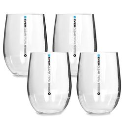 Everclear Tritan Stemless Wine Glass 590ml 4Pk 