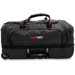 BlackWolf Bladerunner Gen II 70 + 20 Wheeled Duffle Bag Jet Black - Expandable 70L + 20L wheeled bag