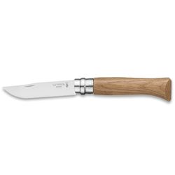 Opinel N°08 Oak Knife − 8.5 cm Sandvik 12C27 Stainless Steel blade