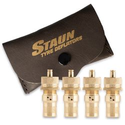 Staun Tyre Deflators Heavy (15−55psi) 4 Pack − The easiest, most accurate way of decreasing your vehicle's tyre pressure