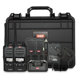 GME 5 Watt UHF CB Handheld Radio Twin Pack TX6160TP − Featuring 2 x 5 watt transmission power radios and accessories in a rugged case