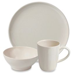 Campfire 12 Piece Bamboo Dinner Set Cream