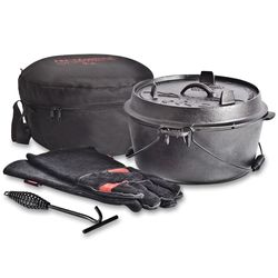 Campfire Pioneer 9Q Cast Iron Camp Oven Set