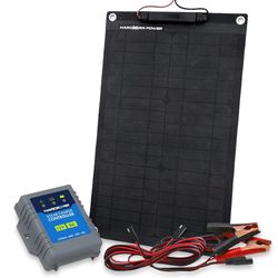 Hard Korr 15W Trickle Charger Solar Panel with Crocskin 12V − Prolong the life of your 12V batteries by topping them up when they're not in use	