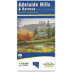 Cartographics Regional Map Adelaide Hills and Barossa