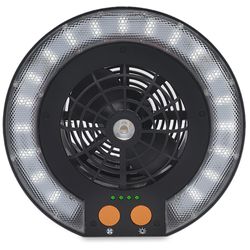 Oztent Rechargeable Led Fan Light − 3 light settings: spotlight, ring−light lamp, and amber light