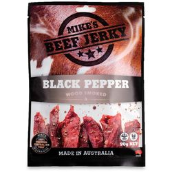 Mike's Beef Jerky Black Pepper Wood Smoked 90g