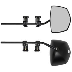 Milenco Grand Aero Platinum Towing Mirrors − Slight Convex Glass − Pack of two mirrors with clamps and arms