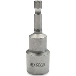 Hex Pegs Drillable Peg Socket 15mm 