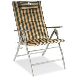 Coleman 5 Position Padded Chair Striped