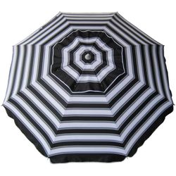 Beachkit Australia Daytripper 210cm Beach Umbrella Black White