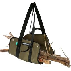 Blacksmith Camping Supplies Australian Made Firewood Carrier Khaki − Short and long handles for versatile carrying