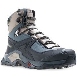 Salomon Quest Element GTX Wmn's Boot Ebony Rainy Day Stormy Weather − High−quality full−grain leather upper