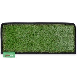 Muk Mat Pull−Out Step Mat Green Pitch Black Trim − Wipe muck from your feet as you move in and out of the van