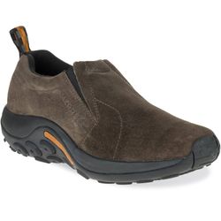 Merrell Jungle Moc Slip−On Men's Shoe Gunsmoke − Suede leather upper, breathable mesh lining