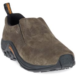 Merrell Jungle Moc Wide Men's Shoe Gunsmoke − Suede leather upper, breathable mesh lining in a wide−fit