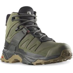 Salomon X Ultra 4 Mid GTX Men's Boot Deep Lichen Green Peat Kelp − Lightweight, waterproof and grippy mid hiking boot