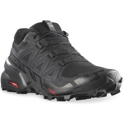 Salomon Speedcross 6 Wide Men's Shoe Black Black Phantom − Wide fit version of a trail running classic