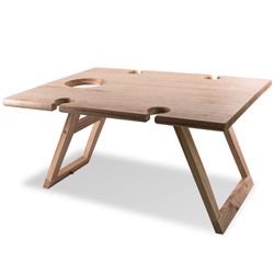 Peer Sorensen Rectangular Folding Picnic Table Rubberwood − Portable and compact picnic table that is perfect for wine, cheese and other tasty treats