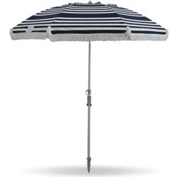 Hollie & Harrie Fringe 210cm Beach and Shade Umbrella Hello Sailor − 