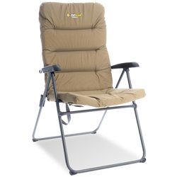 OZtrail Coolum 5 Position Recliner Chair − Features super thick padding for comfort