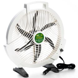 Outdoor Connection Breezeway 12V Fan − 12 inch blade diameter delivering high volume airflow with three speeds