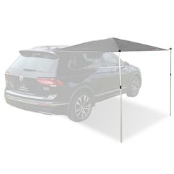 Darche KOZI Series All−Rounder 1.8M Awning − No roof rack required, attaches to vehicles and smooth vertical surfaces via the included suction cups