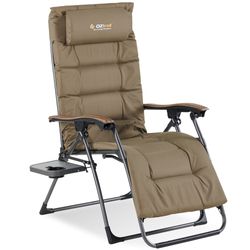 OZtrail Brampton Sun Lounge Chair − Luxuriously comfortable adjustable recliner