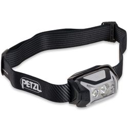 Petzl Actik Core 600 Rechargeable Headlamp Gray − Powerful, rechargeable, and easy−to−use 600−lumen headlamp with red lighting