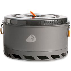 JetBoil 5L FluxRing Cooking Pot - etboil's FluxRing technology is built into a large 5-litre pot designed to work perfectly with the Jetboil Genesis and HalfGen Stoves