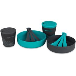 Sea to Summit Delta Light Camp Set 2.2 − Complete with two mugs, bowls and cutlery sets that are lightweight, and made from food−grade and BPA−free polypropylene
