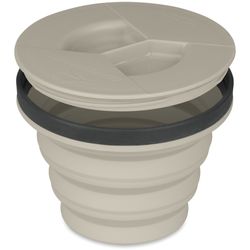 Sea to Summit XSeal & Go Mug Medium Sand − Constructed from food grade and heat−resistant silicone