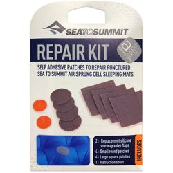 Sea to Summit Sleeping Mat Repair Kit − Includes: 4 x round patches, 4 x square patches, and 2 x spare one−way silicone valves