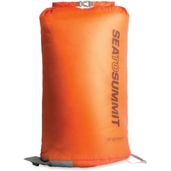 Sea to Summit Air Stream Dry Sack − This pump is made from a lightweight and durable 15D UltraSil fabric with a foot loop and valve plug for inflation