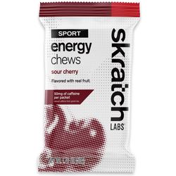 Skratch Labs Energy Chews Sport Fuel 50g Sour Cherry - Supplement for on-the-go energy