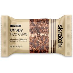 Skratch Labs Crispy Rice Cake Chocolate & Mallow - Light & crispy treat for energy on the go