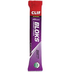 Clif  BLOKS Energy Chews 60g Mountain Berry − One Shot Blok is equal to approximately half a Clif Energy Gel
