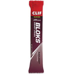 Clif  BLOKS Energy Chews 60g Black Cherry − One Shot Blok is equal to approximately half a Clif Energy Gel