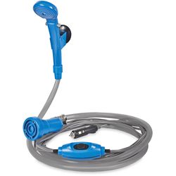 Companion 12V Shower Blue − Runs off your 12−volt cigarette lighter