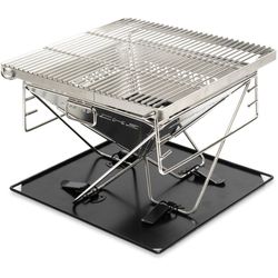 Darche Stainless Steel BBQ 310 Firepit − Compact and easy to store