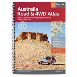 Hema Australia Road & 4WD Spiral Bound Atlas (13th Edition) − Detailed Australian spiral bound atlas