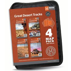 Hema Great Desert Tracks Map Pack 9th Edition − Great Desert Tracks 4 map pack