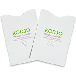 Korjo Passport Defender 2 Pack − Shield your passport from RFID readers