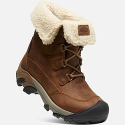 Keen Betty Boot Short WP Women's Boot Brown Shitake − Warm, waterproof ankle boot