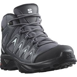 Salomon X Braze Mid GTX Women's Boot Ebony India Ink Bleached Aqua − All round waterproof hiking boot featuring a grippy sole and comfortable fit