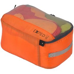 Exped Mesh Organiser UL Medium 9L Orange − Lightweight flat bag made of air−permeable, transparent mesh material