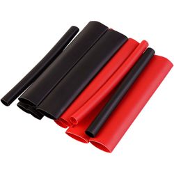Voltflow Heat Shrink Tubing 9.5mm − 19mm 12−Piece Black & Red 150mm − Assortment of 9.5mm − 19mm adhesive dual wall heatshrink tubes