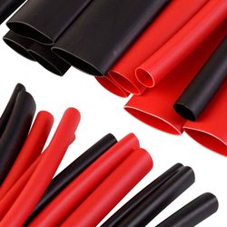 Voltflow Heat Shrink Tubing 254−Piece Black & Red Assortment − Assortment of 3.2mm − 25.4mm adhesive dual wall heatshrink tubes