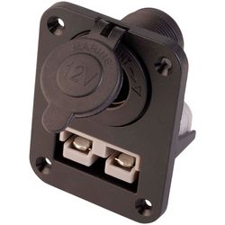 Voltflow Anderson Style Connector with Cigarette Socket Flush Mount − Anderson style plug with cig outlet